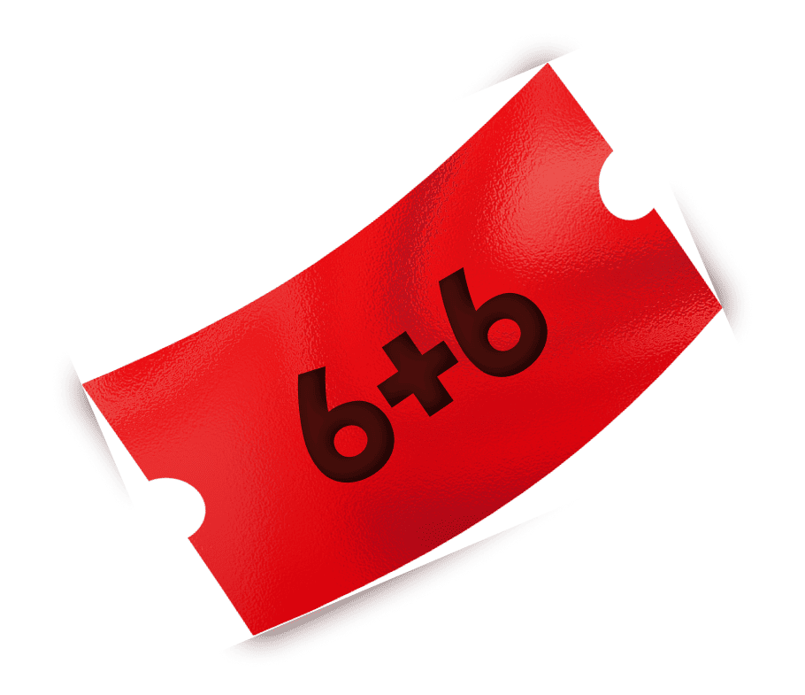 6+6